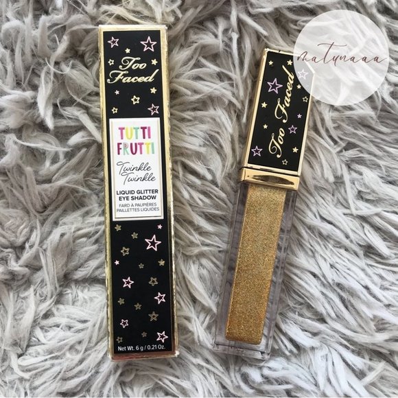 Too Faced Tutti Frutti Twinkle Twinkle Liquid Glitter Eyeshadow in Lemon Zest - Picture 1 of 2